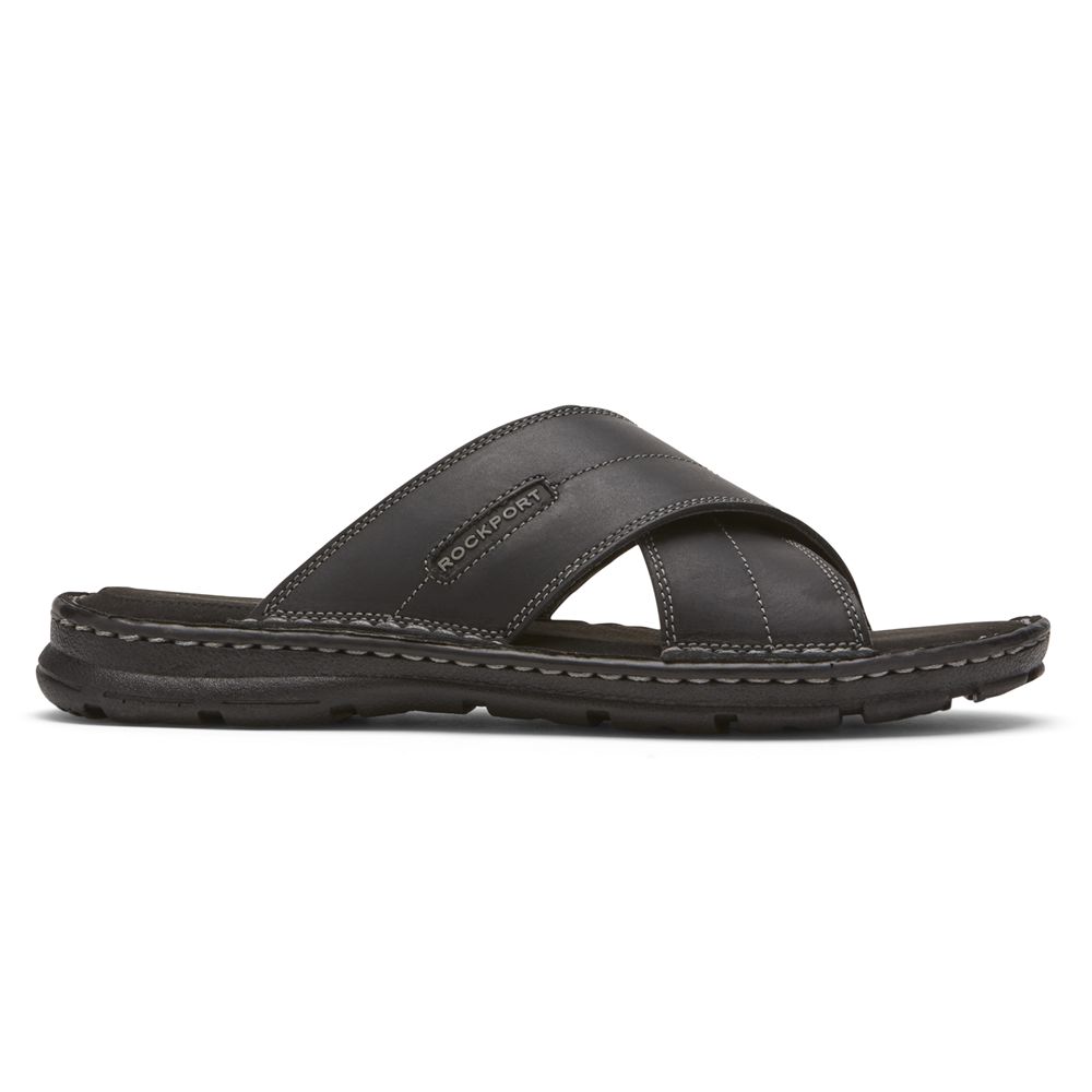 Rockport Canada Darwyn Cross Band - Mens Slides Black (MAD928046)